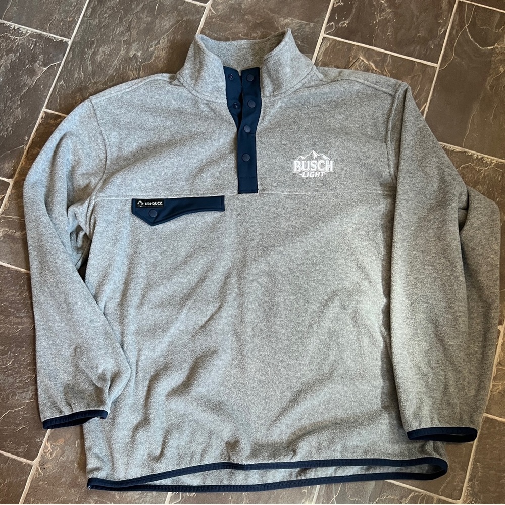 Men’s dry duck, bush light pullover fleece